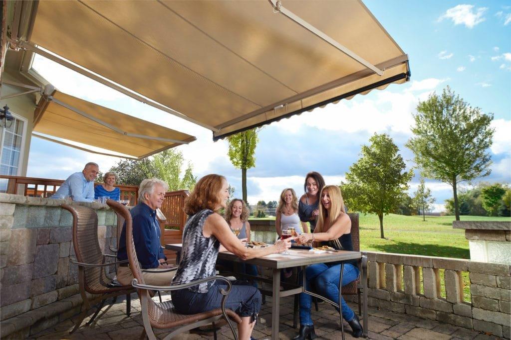 Automated Retractable Outdoor Awning.